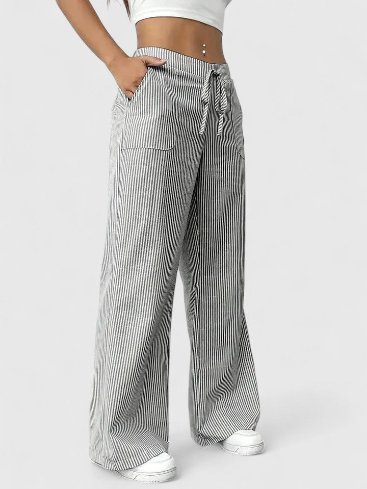 Dominique™ | Ruime en comfortabele broek met elegante details