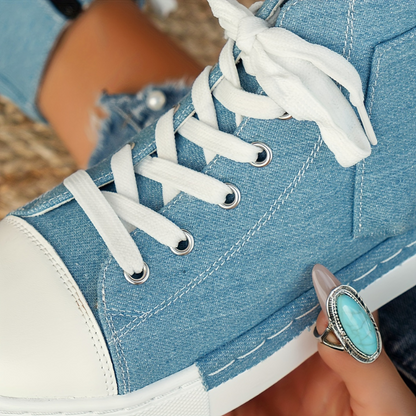 Olivia™ | Orthopedische Hoge Sneakers met spijkerstof