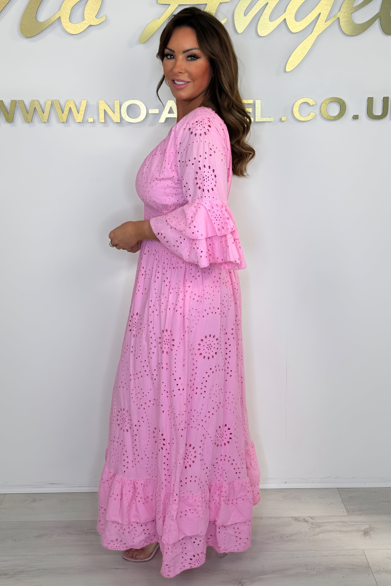 Viola™ | V-hals Maxi-jurk