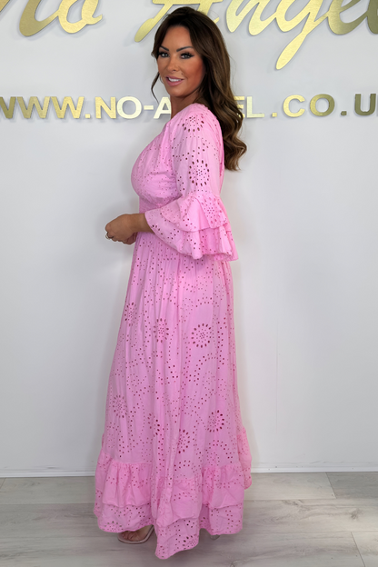 Viola™ | V-hals Maxi-jurk