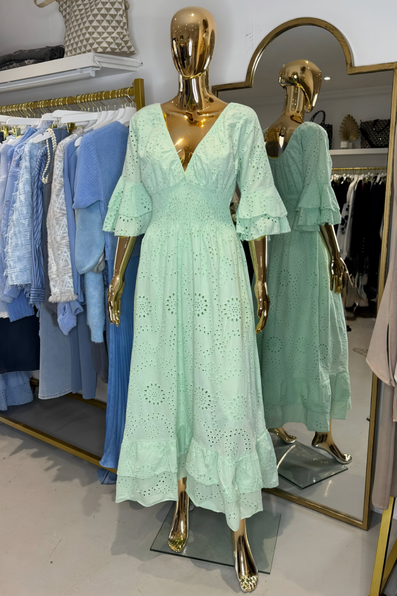 Viola™ | V-hals Maxi-jurk