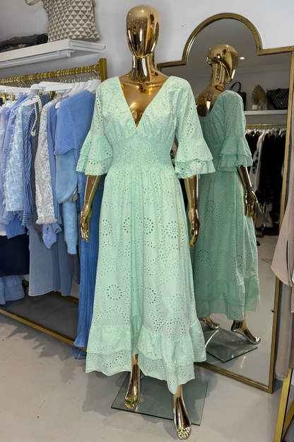 Viola™ | V-hals Maxi-jurk
