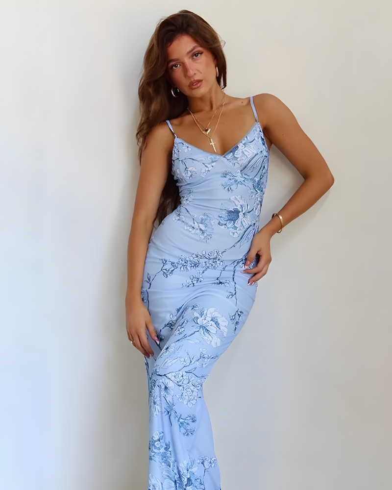 Jinte™ | Maxi-jurk met Bloemenmotief