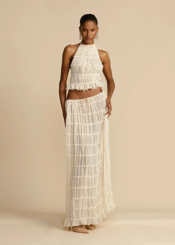 Flora™ | Elegante lange rok en top