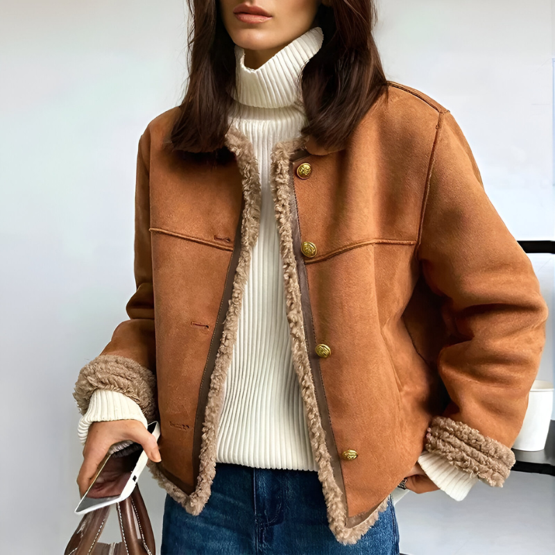 Roosmarijn™ | Jas met Knopen in Vintage-stijl