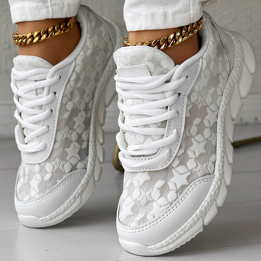 Elsie™ | Luchtige Vetersneakers voor Wandelen