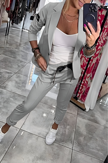 Mirella™ | Stijlvol Tweedelig Blazerpak met Broek