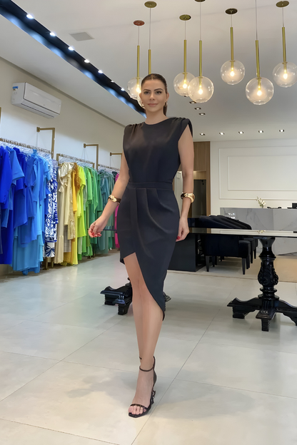Floortje™ | Elegante Jurk met Zijsplit