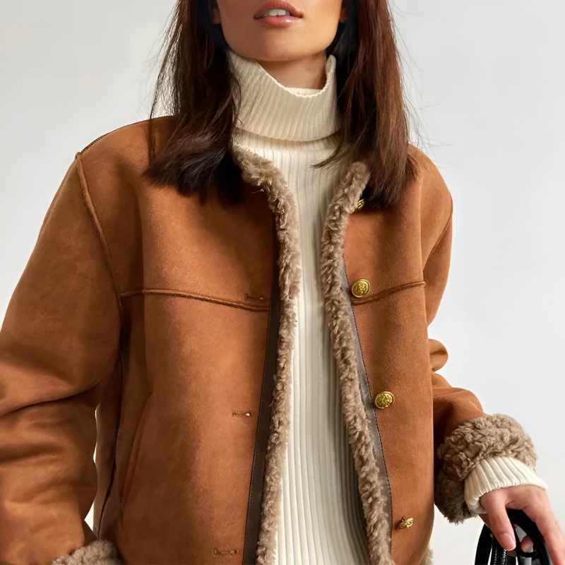 Roosmarijn™ | Jas met Knopen in Vintage-stijl