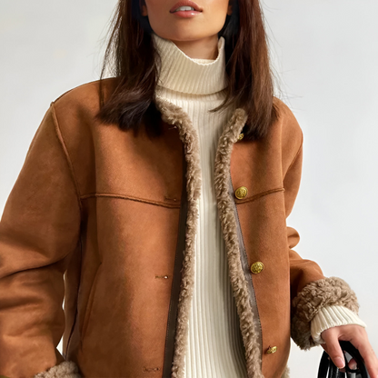 Roosmarijn™ | Jas met Knopen in Vintage-stijl