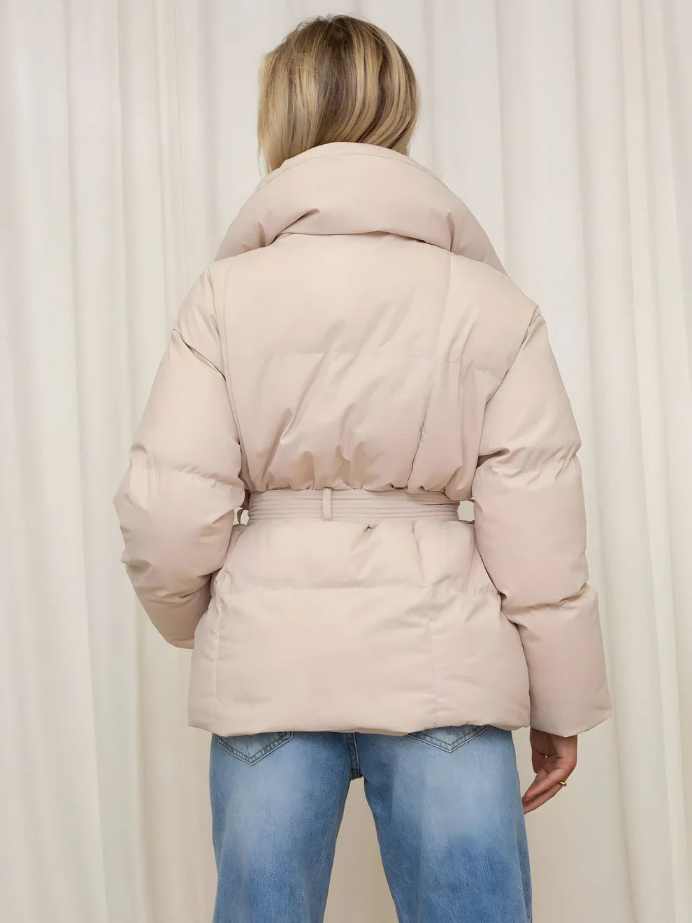 Elsa™ | Luxe puffer met ceintuur