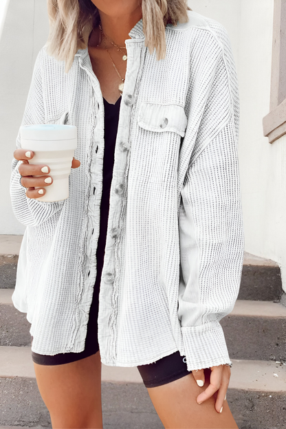 Mila™ | Zachte Gebreide Cardigan met Wafelstructuur