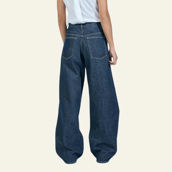 Noor™ | Trendy Twist Jeans met High Waist & Relaxte Pijpen
