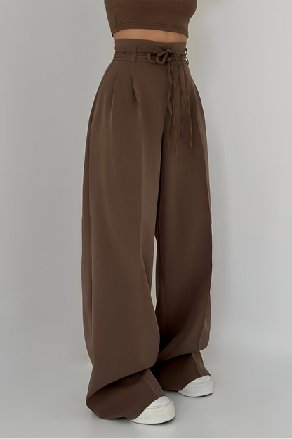 Charlotte™ | Hoge Taille Wijde Pijpen Broek