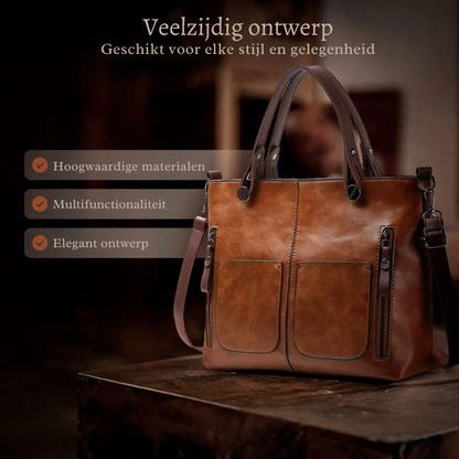 Ilse’s Tijdloze Elegantie | Schoudertas van Vegan Leer