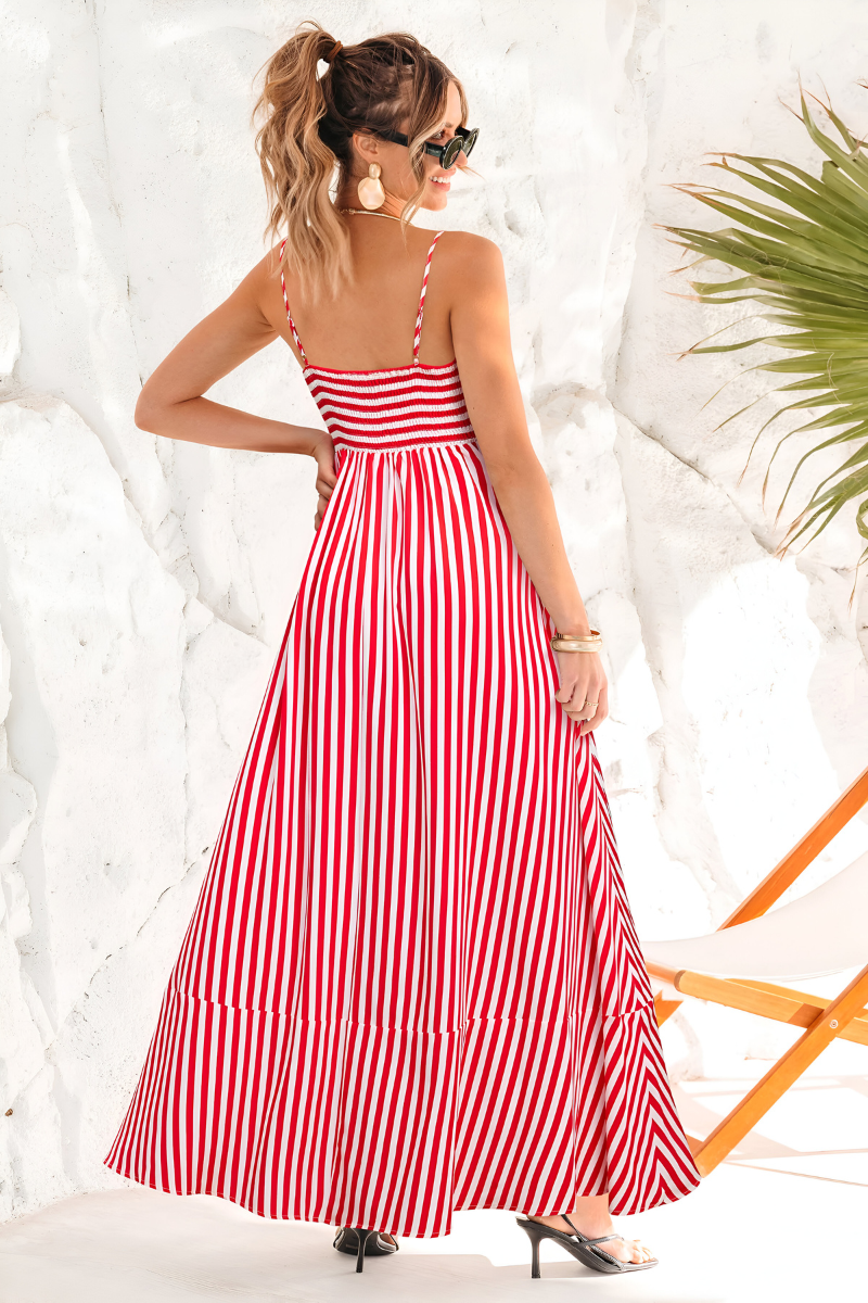 Tess™ | Zomerse Gestreepte Maxi Jurk