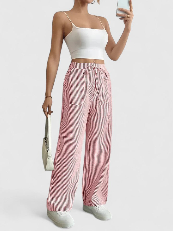 Dominique™ | Ruime en comfortabele broek met elegante details