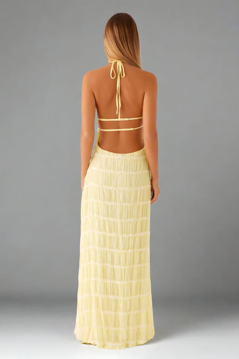 Yara™ | Halter Maxi Jurk