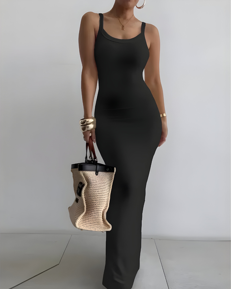 Nina™ | Elegante bodycon maxi-jurk met stretch