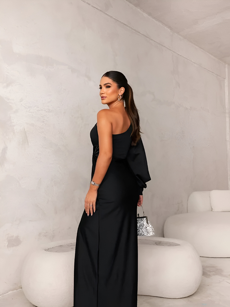Gigi™ | One-Shoulder Glamour Jurk