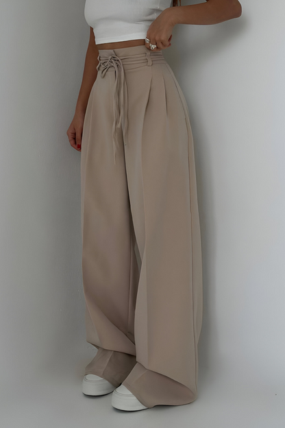 Charlotte™ | Hoge Taille Wijde Pijpen Broek