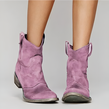 Carly™ | Vintage Western Enkellaarzen