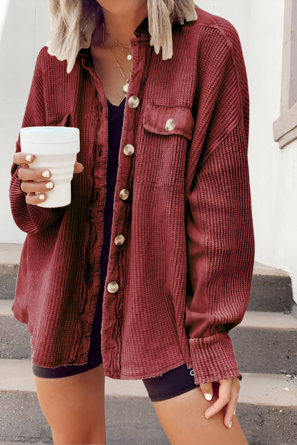 Mila™ | Zachte Gebreide Cardigan met Wafelstructuur