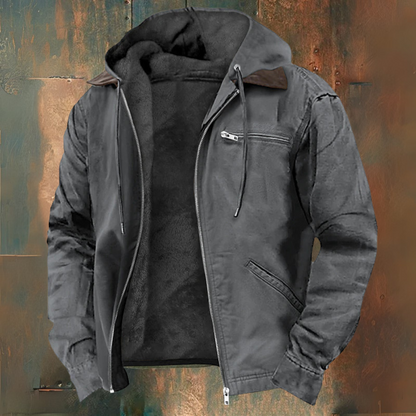 Gebreide hoodie met rits