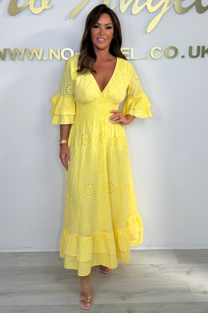 Viola™ | V-hals Maxi-jurk