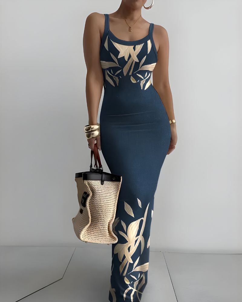 Nina™ | Elegante bodycon maxi-jurk met stretch