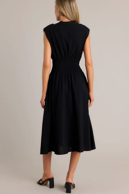 Lara™ | Elegante midi-jurk met ritssluiting en split
