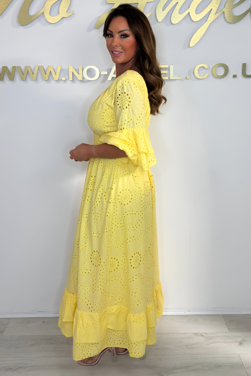 Viola™ | V-hals Maxi-jurk