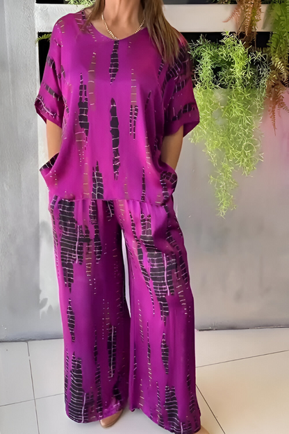 Clara™ | Casual Tweedelig Pak met Ronde Hals