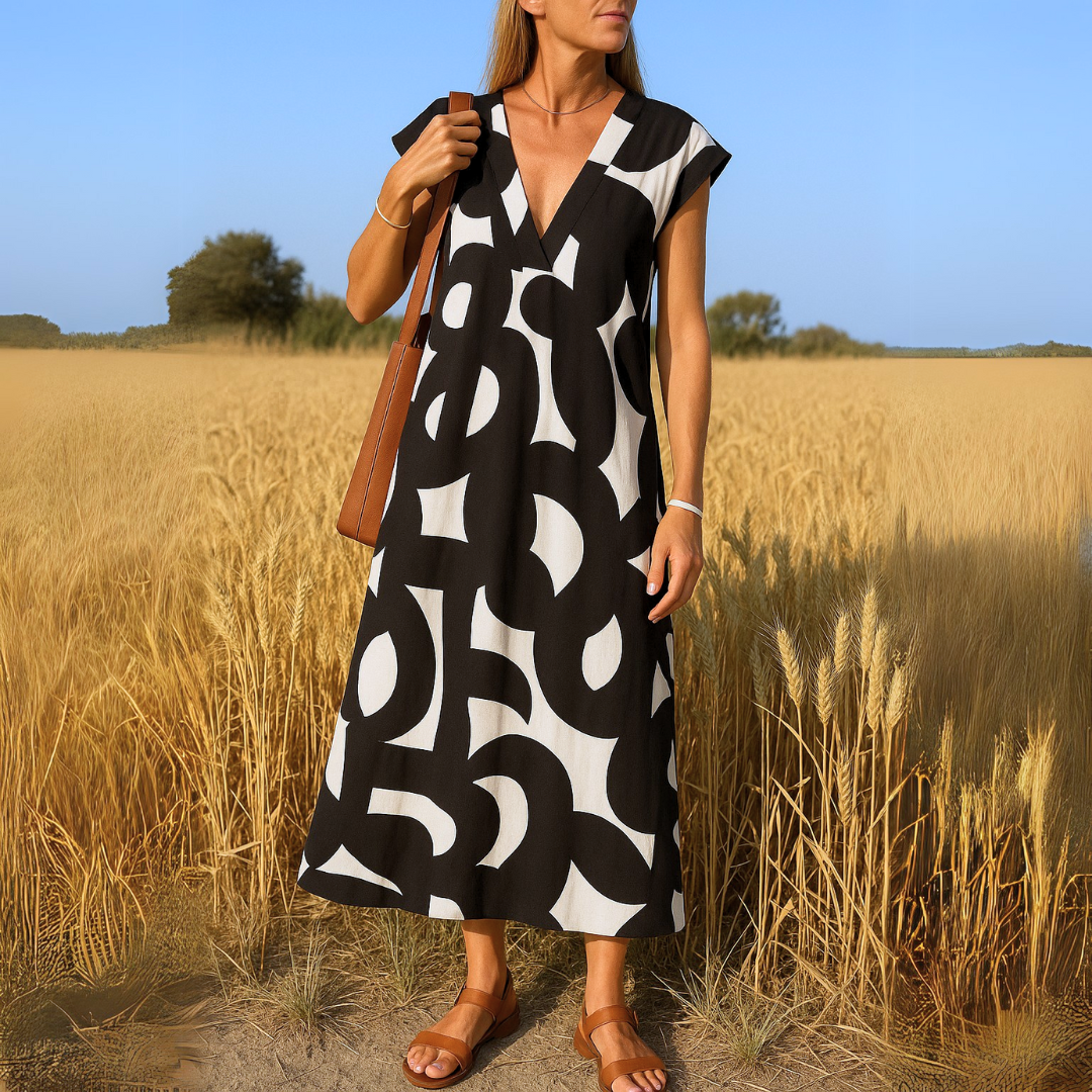 Valérie™ | Zomerjurk met V-hals