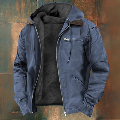 Gebreide hoodie met rits