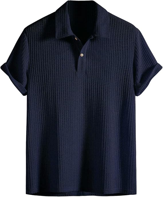 Milo™ | Casual polo met ribstructuur