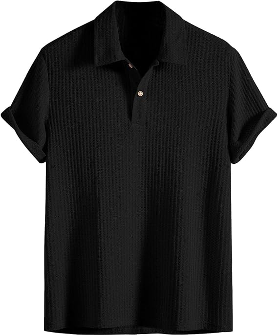 Milo™ | Casual polo met ribstructuur