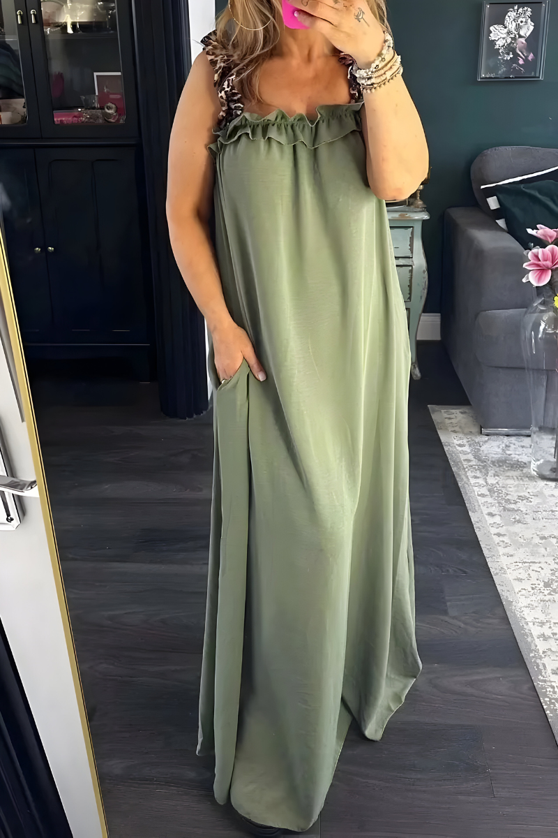 Veerle™ | Luchtige Zomerjurk met Luipaardbandjes