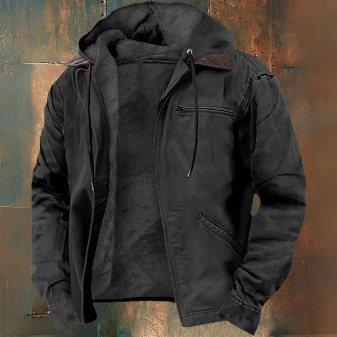 Gebreide hoodie met rits
