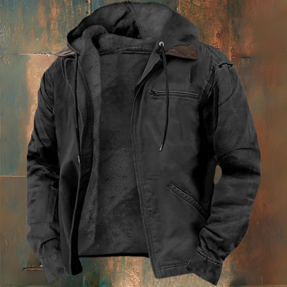Gebreide hoodie met rits