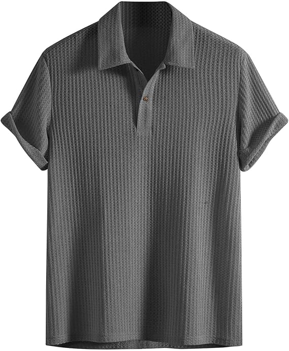 Milo™ | Casual polo met ribstructuur