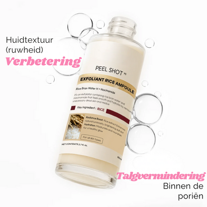 Peelshot™ | Duo Rijst Exfoliant Voor Stralende En Zuivere Huid