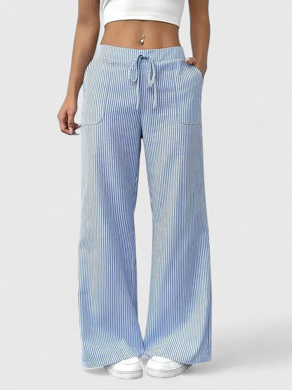 Dominique™ | Ruime en comfortabele broek met elegante details