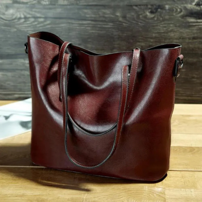Nicole’s Favoriet | Vintage Schoudertas van Vegan Leer