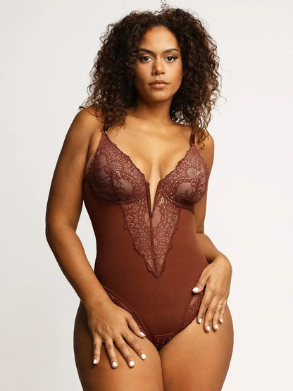 Noé™ | Eleganter Body mit tiefem V-Ausschnitt