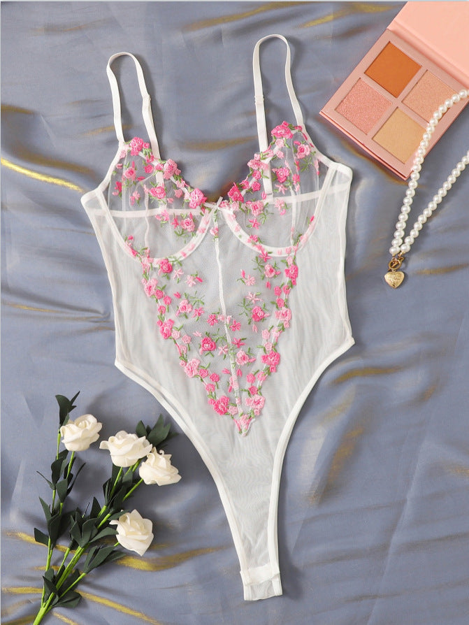 Julie™ | Body mit bestickten Schmetterlingen