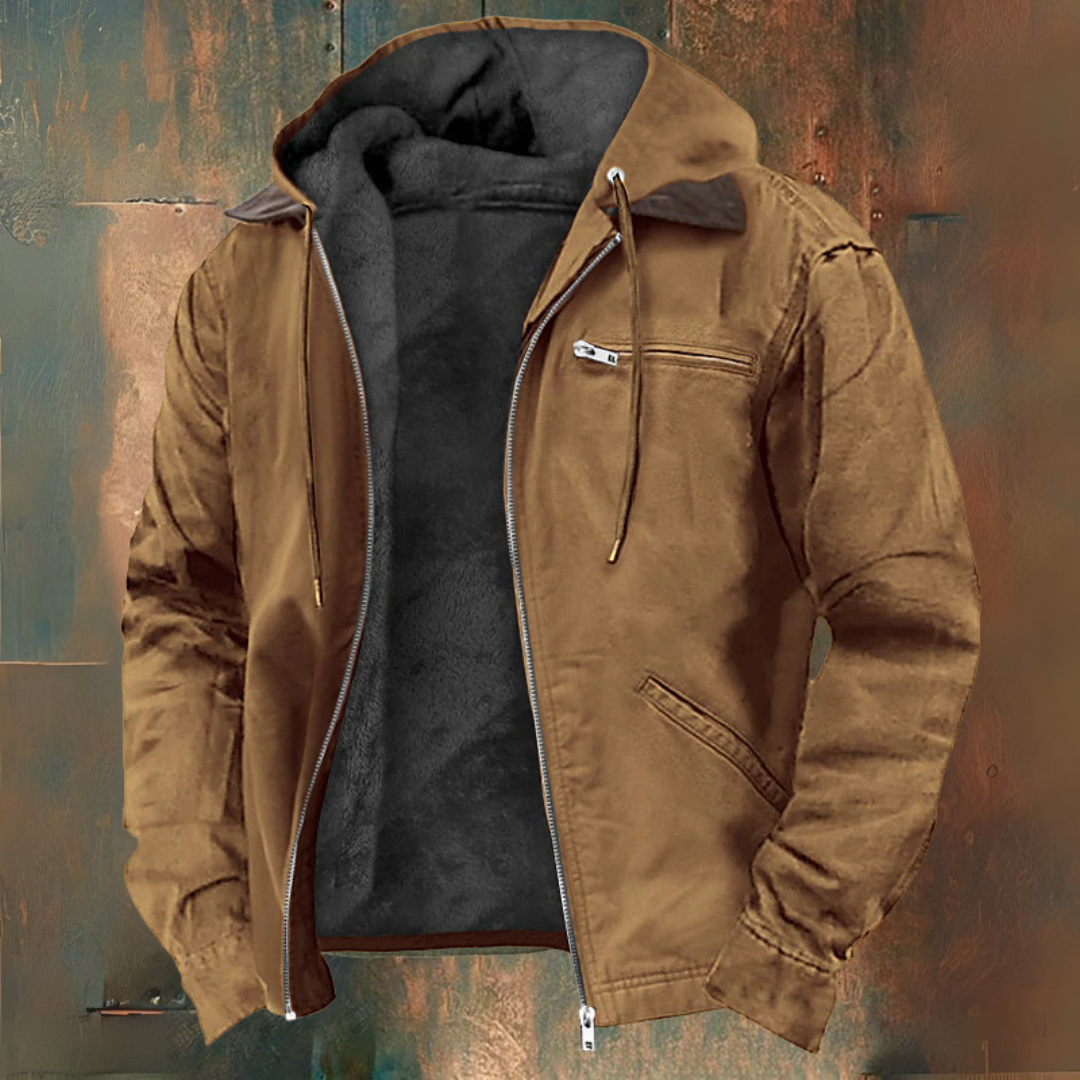 Gebreide hoodie met rits