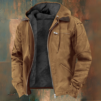 Gebreide hoodie met rits