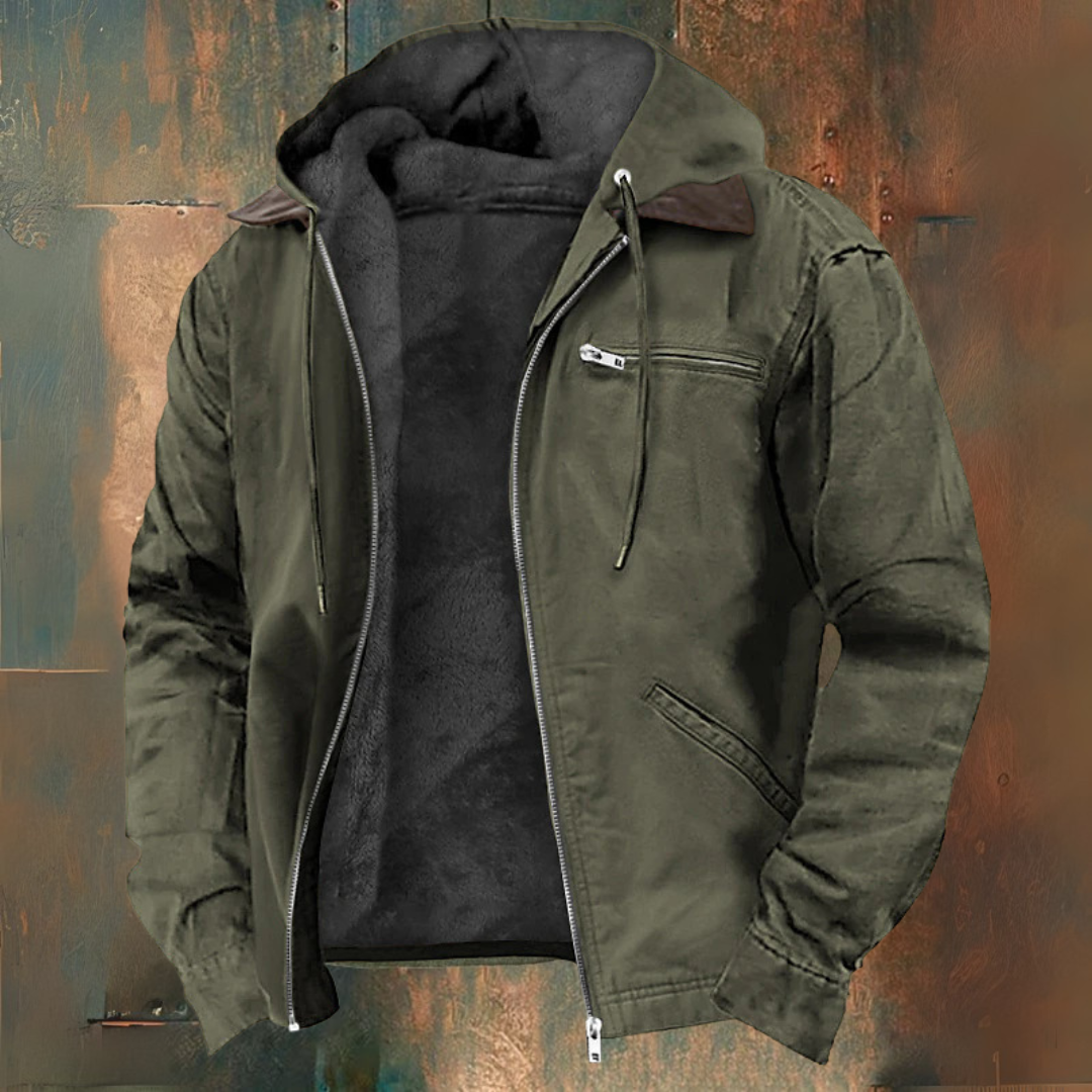 Gebreide hoodie met rits