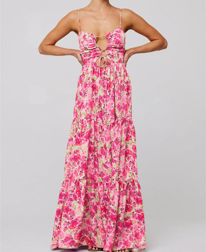 Liva™ | Maxi Jurk met Bloemenprint